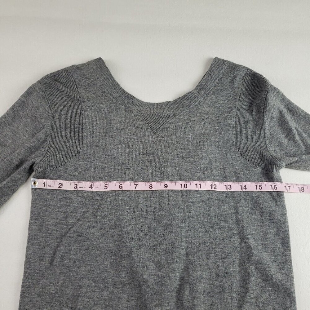 Lululemon Sunset Savasana Pullover Womens 4 Gray Merino Wool Open Sweater NO TAG - Picture 10 of 11